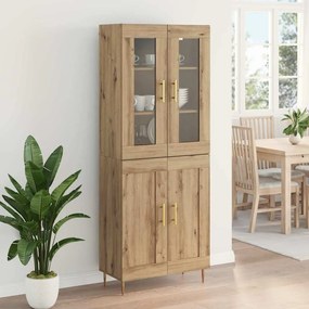 vidaXL Highboard 2 pcs Artisan Oak Επεξεργασμένο ξύλο