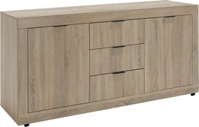 Μπουφές Doha pakoworld σε sonoma απόχρωση 180x45x80.5εκ