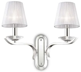 Φωτιστικό Τοίχου-Απλίκα Pegaso 059211 43x33,5x20,5cm 2xE14 40W White Ideal Lux