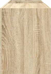 vidaXL Ντουλάπι δίσκων βινυλίου με ράφι Δρύς Sonoma 78,5 x 35 x 45 εκ
