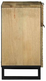 vidaXL Κομοδίνο με συρτάρι Καφέ 50 x 33 x 60 εκ Μασίφ ξύλο μάνγκο