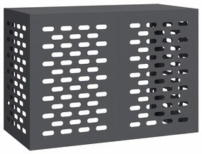 vidaXL Κάλυμμα κλιματιστικού Ανθρακί 100 x 50 x 70 cm Ατσάλι