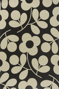 Χαλί Stem Sprig Monochrome 463905 Black-White Orla Kiely 160X230cm