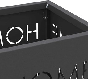 vidaXL Βάση ομπρέλας βροχής Μαύρο 15,5 x 15,5 x 49 εκ Ατσάλι