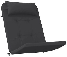 vidaXL Μαξιλάρια Καρέκλας Adirondack 2 τεμ. Μαύρα από Ύφασμα Oxford