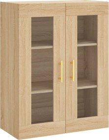 vidaXL Ντουλάπι Sonoma δρυς 69,5 x 34 x 180 εκ. από Επεξεργασμένο Ξύλο
