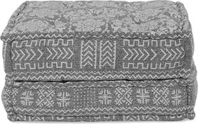 vidaXL Μοδάτος Καναπές Patchwork Ανοιχτό γκρι 70 x 70 x 36 εκ ύφασμα