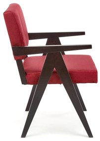 MEMORY chair, ebony / maroon Monolith 59