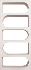 ΒΙΒΛΙΟΘΗΚΗ ΣΕΙΡΑ SANTORINI HM18062 MDF ΣΕ ΥΠΟΛΕΥΚΟ ΧΡΩΜΑ 80x38x180Yεκ.