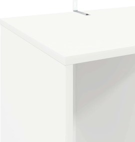 vidaXL Ντουλάπι δίσκων βινυλίου Λευκό 44,5 x 36,5 x 74,5 εκ