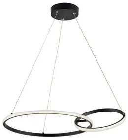 Κρεμαστό Φωτιστικό Οροφής LED Μαύρο Double 4275800 Viokef 4275800 Μαύρο