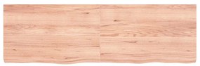 vidaXL Ράφι Τοίχου Ανοιχτό Καφέ 160x50x(2-6)εκ. Επεξ. Μασίφ Ξύλο Δρυός