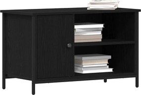 vidaXL Ντουλάπι TV 80 x 40 x 50 cm Μαύρη δρυς Επεξεργασμένο ξύλο