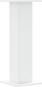 vidaXL Βάσεις Φυτών 2 τεμ. Λευκές 30x30x80 εκ. από Επεξεργασμένο Ξύλο