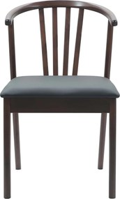 vidaXL Καρέκλα τραπεζαρίας 2 pcs Ανοιχτό Καφέ και Μαύρο