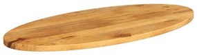 vidaXL Επιφάνεια Τραπεζιού Οβάλ 120x50x3,8 εκ. Μασίφ Ξύλο Μάνγκο