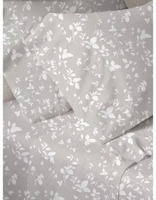 Σετ Σεντόνια Menta Εμπριμέ 040 Grey Μονο (160x250)