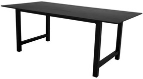 Τραπέζι Dallas 4297, Μαύρο, 75x100x220cm, 58 kg, Ινοσανίδες μέσης πυκνότητας, Μέταλλο | Epipla1.gr