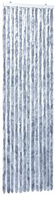 vidaXL Σήτα - Κουρτίνα Πόρτας Ασημί 56 x 200 εκ. από Σενίλ
