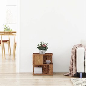 vidaXL Τραπέζι Πλευρικής από Αρχαίο Ξύλο 40x40x40 εκ.