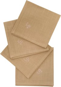 Πετσέτες Φαγητού (Σετ 4τμχ) A-S Joy Beige 215376B