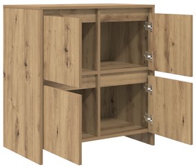 vidaXL Πλαϊνό γραφείο artisan δρυς 70 x 41 x 75 εκ. Επεξεργασμένο ξύλο