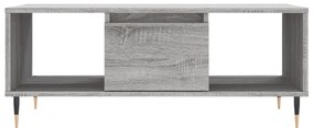 vidaXL Τραπεζάκι Σαλονιού Γκρι Sonoma 90x50x36,5εκ. Επεξεργασμένο Ξύλο