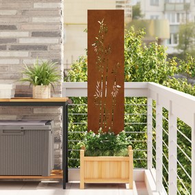 vidaXL Διακοσμητική Πλάκα Κήπου Άλλο Σκ rusty 32 x 140 εκ