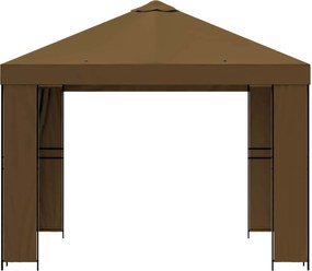vidaXL Κιόσκι 3 x 3 m Taupe Πολυεστέρας και Χάλυβας 190 gsm