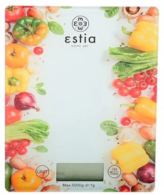 Estia 01-13301 Veggies Ψηφιακή Ζυγαριά Κουζίνας 1gr/5kg, Πολύχρωμη
