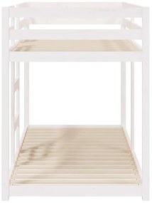 vidaXL Κουκέτα Λευκό 80x200 εκ. από Μασίφ Ξύλο Πεύκου