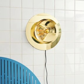 Απλίκα Τοίχου Wanted Wall with Backplate Ø32cm Χρυσό