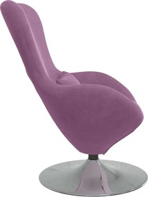 vidaXL Κάθισμα-αυγό Μοβ Βελούδο