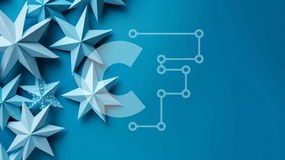 Intra Συλλεκτικό Ξύλινο Παζλ Plywood 4mm - Μπλε Origami Stars Snowflake Διακόσμηση Σε Ξύλινο Κουτί - Διαστάσεις Puzzle: 10x10 cm – 25 κομμάτια