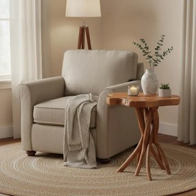 Βοηθητικό τραπέζι Ceniole teak ξύλο σε φυσική απόχρωση 44x42x40εκ 44x42x40 εκ.