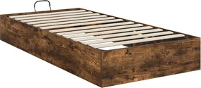 vidaXL Κρεβάτι Οθωμανικού Τύπου Καπνιστή Δρυς 90 x 200 cm