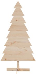 vidaXL Χριστουγεννιάτικο Δέντρο Ξύλινο Διακόσμηση 150 εκ. Μασίφ Πεύκο