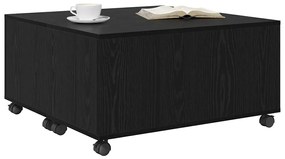 vidaXL Τραπεζάκι σαλονιού Μαύρη δρυς 75 x 75 x 38 cm