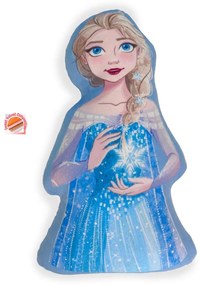 Διακοσμητικό Μαξιλάρι 3D Velboa 35εκ. Disney Home Frozen 41 Blue DimCol