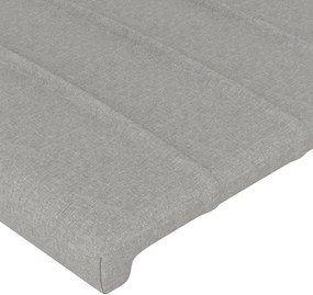 vidaXL Κεφαλάρια Αν. Γκρι 200x5x78/88 εκ. Ύφασμα