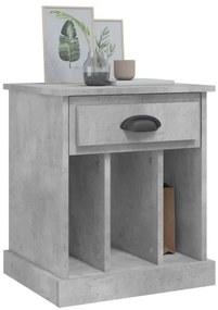 vidaXL Κομοδίνα Γκρι Σκυροδέματος 43x36x50 εκ.