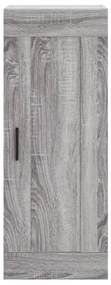 vidaXL Μπουφές Sonoma Γκρι 34,5 x 34 x 180 εκ. από Επεξεργασμένο Ξύλο