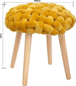 Σκαμπό (Φ39x42.5) A-S Cosy Moutarde 157198C