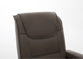Πολυθρόνα Ανακλινόμενη ArteLibre CELAENO Καφέ PU 80x96x97cm