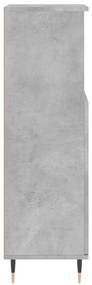 vidaXL Ντουλάπι Μπάνιου Γκρι Σκυροδέματος 30x30x100 εκ. Επεξ. Ξύλο