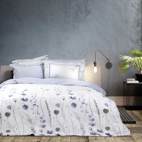 Σεντόνια Υπέρδιπλα (Σετ) Nima Ameya Γαλάζιο,Γκρι Χωρίς Λάστιχο 240x260