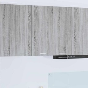 vidaXL Κρεμαστό ντουλάπι Γκρι Σομόνα και Λευκό 40 x 31 x 80 εκ.