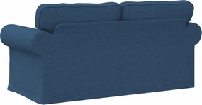vidaXL Καναπές 140cm Μπλε Μέταλλο