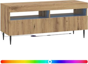 vidaXL Ντουλάπα LED Τηλεόρασης Artisan Δρυς Επεξεργασμένο Ξύλο