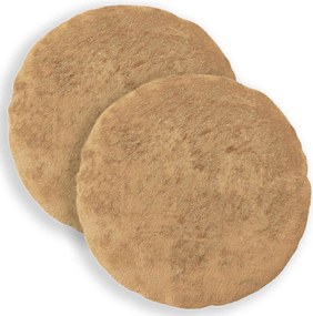 vidaXL Κάλυμμα Μαξιλαριού 2 τμχ. HEERLEN Taupe Ø 60 cm